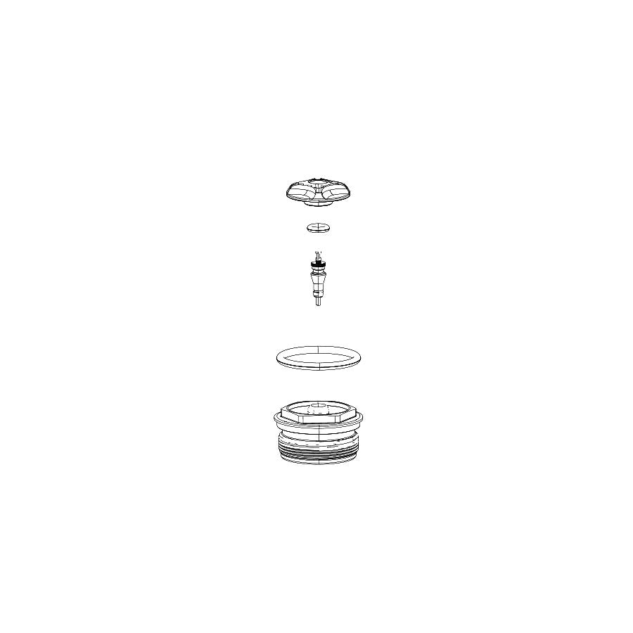 RockShox Top Cap - 32mm Spline BLK