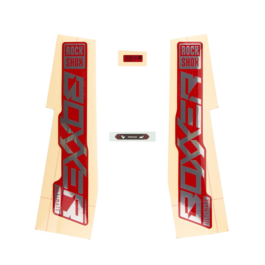 RockShox Decal - Boxxer ULT Polar/Red