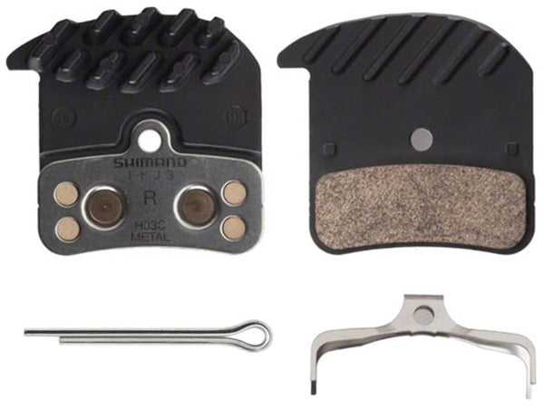 Brake Pads Shimano w/ Cooling Fin H03C Metallic (Saint/Zee)