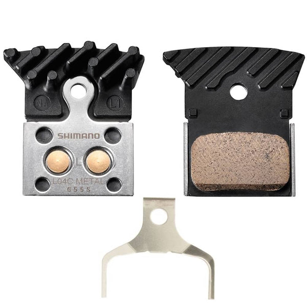 Brake Pads Shimano Metal  (L04C) w/Fin & Spring