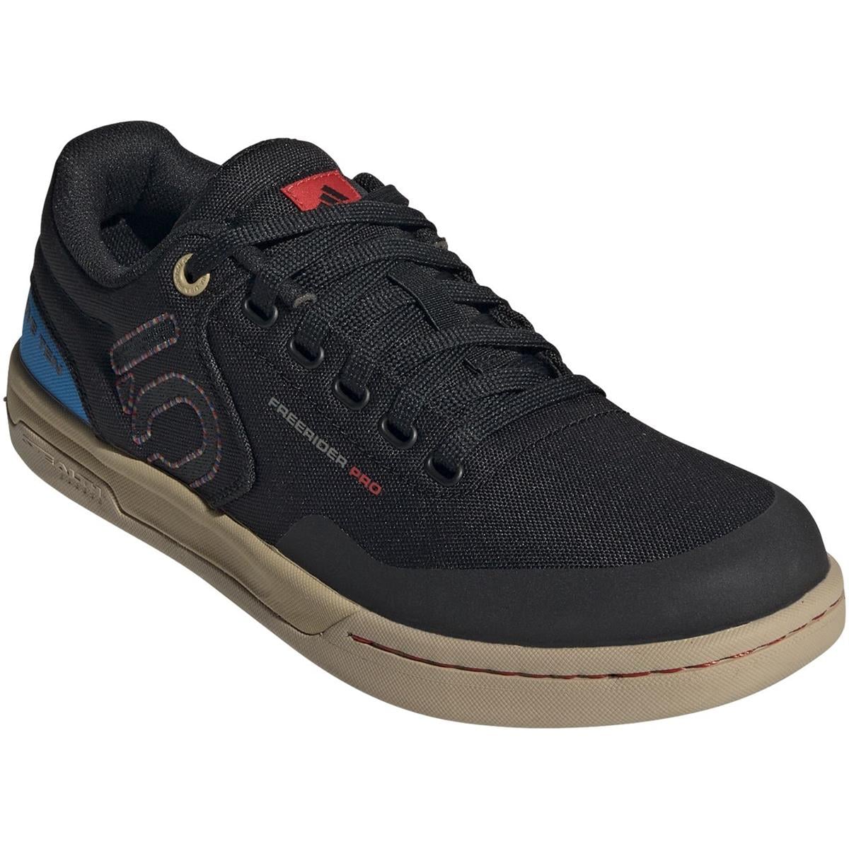 Shoes Five Ten Freerider Pro Canvas Flat Men's Core Black/Carbon/Pulse Lime - 11.5