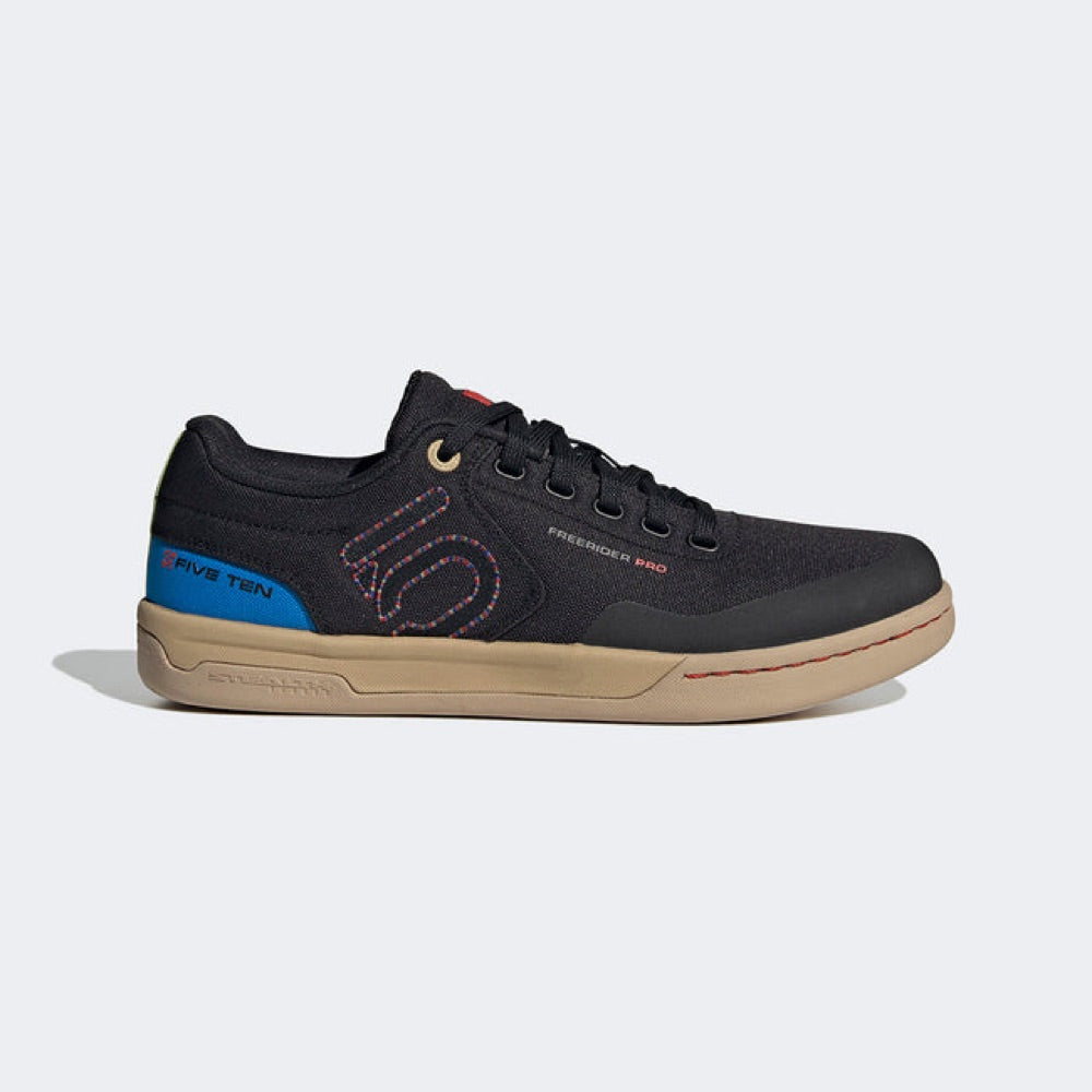 Five Ten Freerider Pro Canvas Flat Men's Core Black/Carbon/Pulse Lime - 9.5