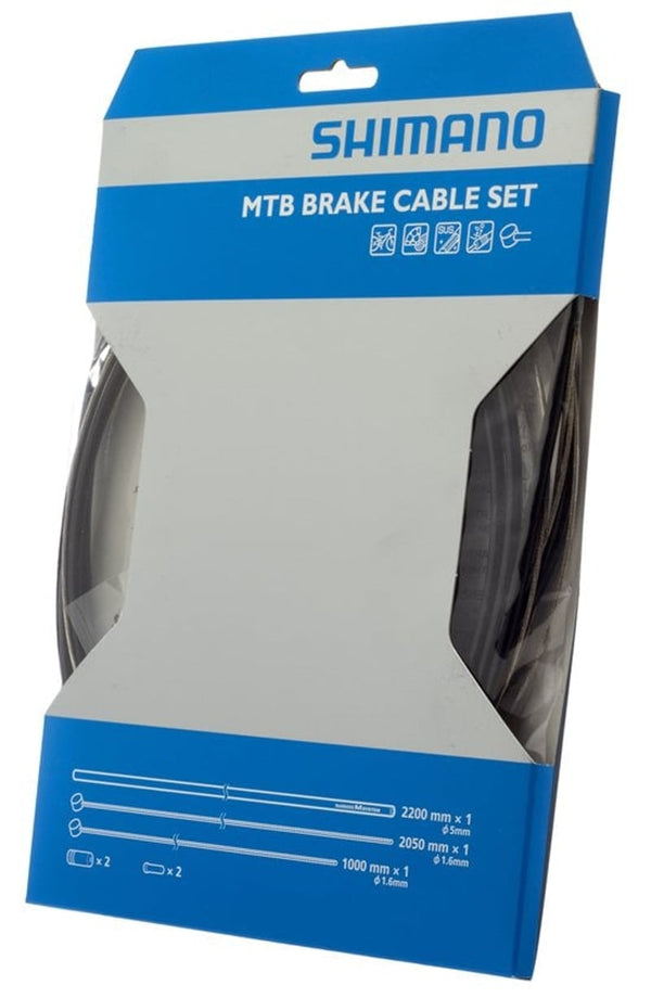 Shimano MTB SUS STAINLESS STEEL BRAKE CABLE SET- BLACK