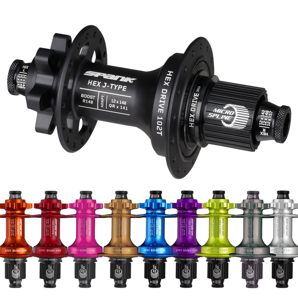 Hub Spank Hex Rear 148-B 32 NFH BLK
