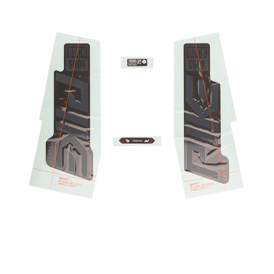 RockShox Decal - Pike SEL Grey/Black