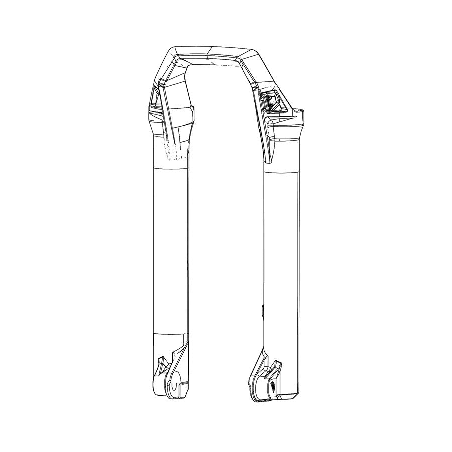 RockShox Lower Leg - ZEB Gray