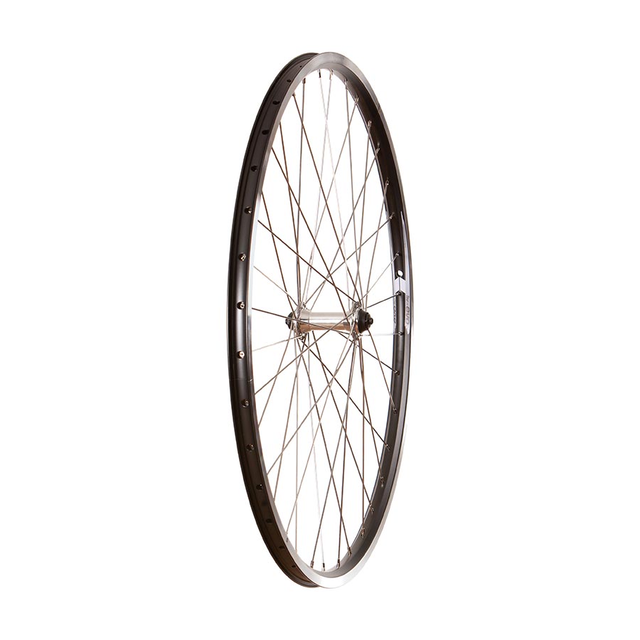 Wheel Front 700C Wheel, 36H Black Alloy Double Wall Evo E Tour 19/ Silver Formula FM-21 QR Hub, Stainless Spokes