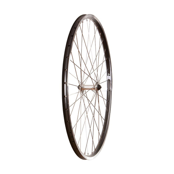 Wheel Front 700C Wheel, 36H Black Alloy Double Wall Evo E Tour 19/ Silver Formula FM-21 QR Hub, Stainless Spokes