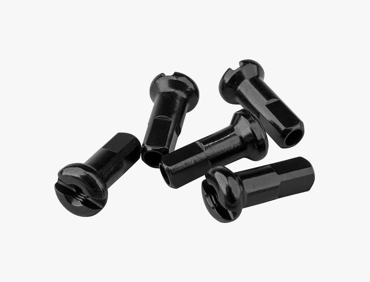 Nipple Alloy D Square 2.0x16 SL Black (EACH)