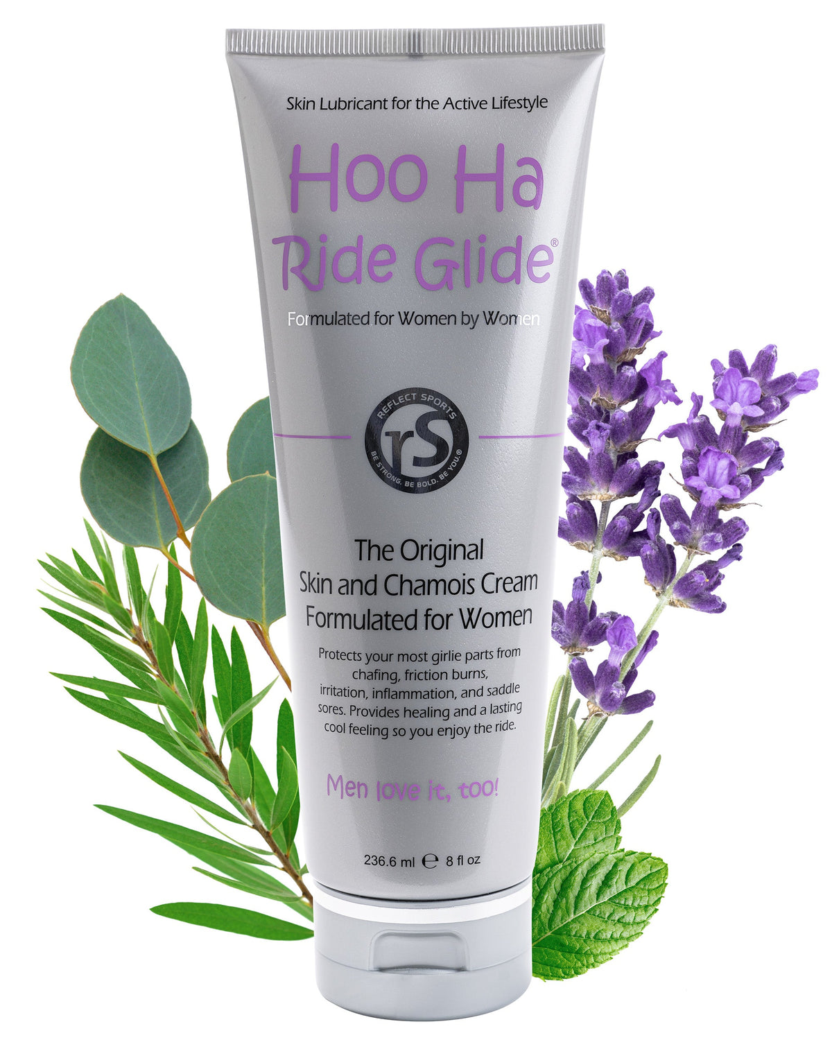 Reflect Sports Hoo-Ha Ride Glide Skin and Chamois Cream /8oz tube (236ml)