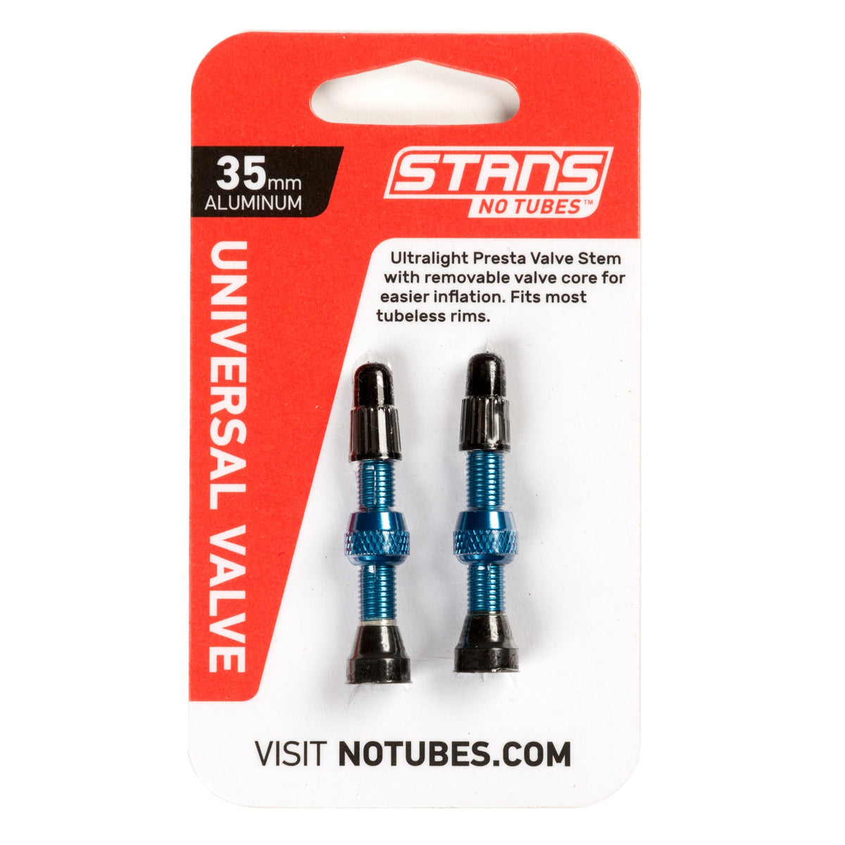 Valve Stem Stan's Alloy 35mm Universal - Blue (Pair)