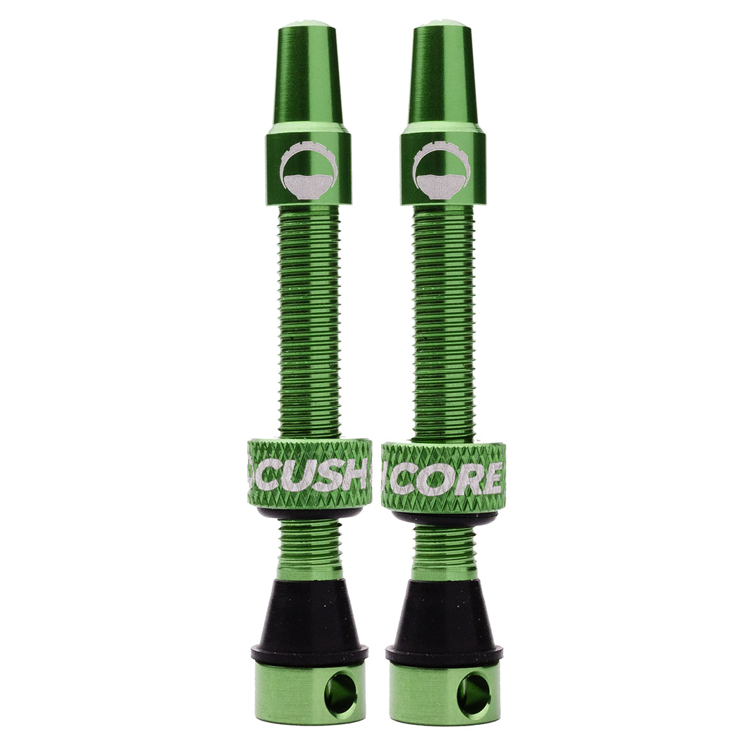 Tubeless Valve Stems Cushcore 44mm Green 2 pack
