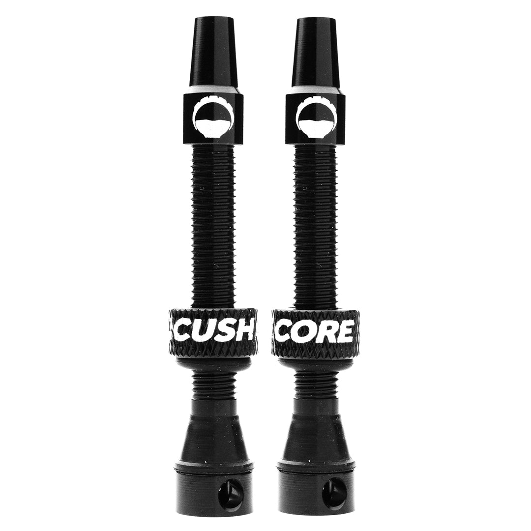 Tubeless Valve Stems Cushcore 44mm Black 2 pack